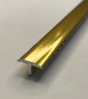 Profil/Prag de trecere T / prag usi interior 10mm pentru parchet sau gresie, auriu lucios