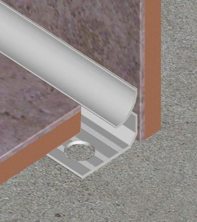 Coltar/Profil colt interior gresie si faianta din aluminiu eloxat