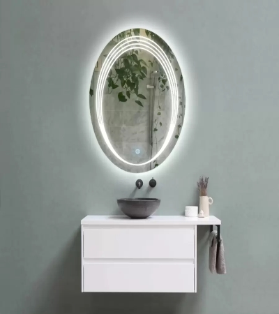 Oglinda LED Touch Ovala 60x80 cm