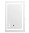 Oglinda LED Touch cu Functie Dezaburire si Ceas 60x80 cm