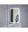 Oglindă LED Touch cu Sistem Dezaburire și Ceas, 80x60cm