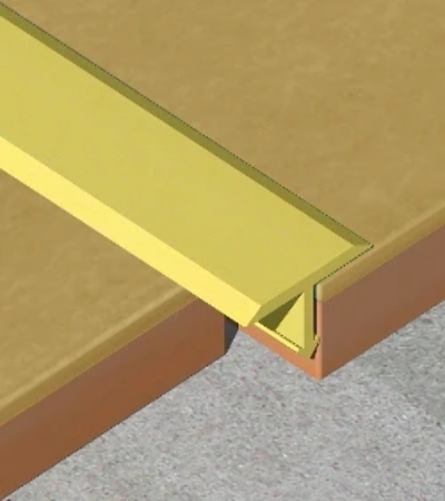 Profil T / Prag de trecere usi interior  20mm pentru parchet sau gresie, din aluminiu